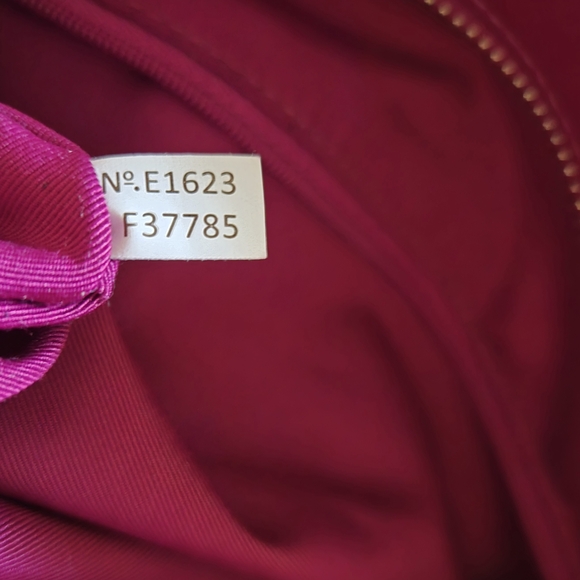 Coach Magenta Leather Tote Bag - Picture 13 of 15